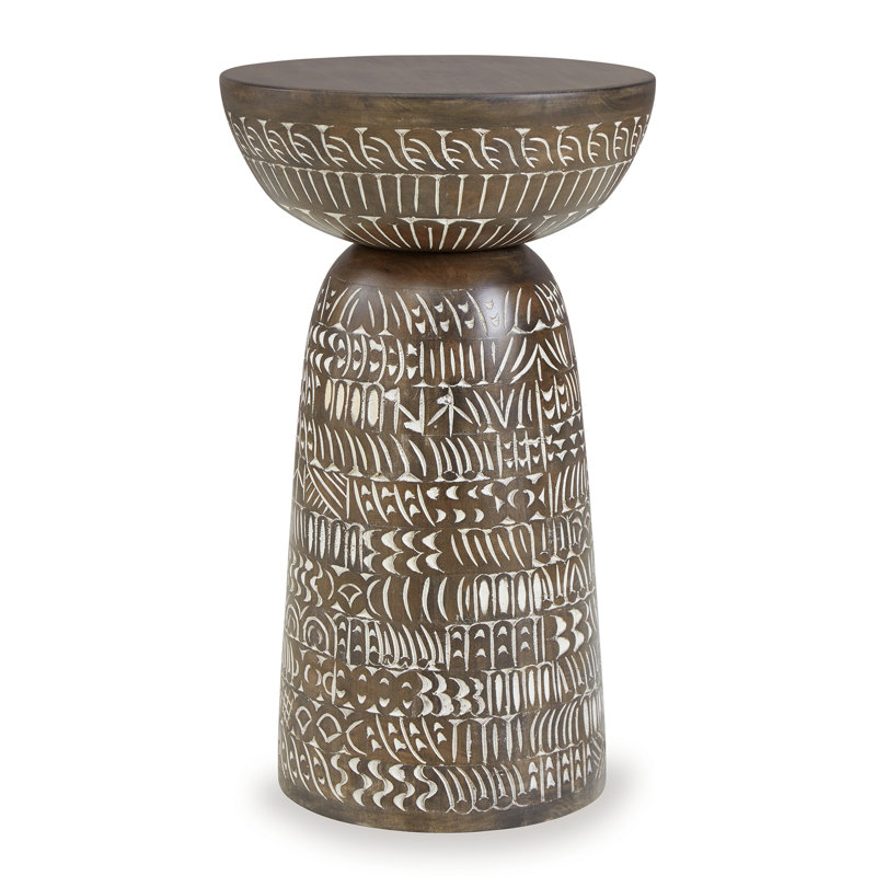 Daysia Solid Wood Top End Table