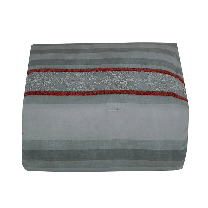 Ensemble d'édredon à rayures 7 pièces, King Comforter + 6 Additional Pieces