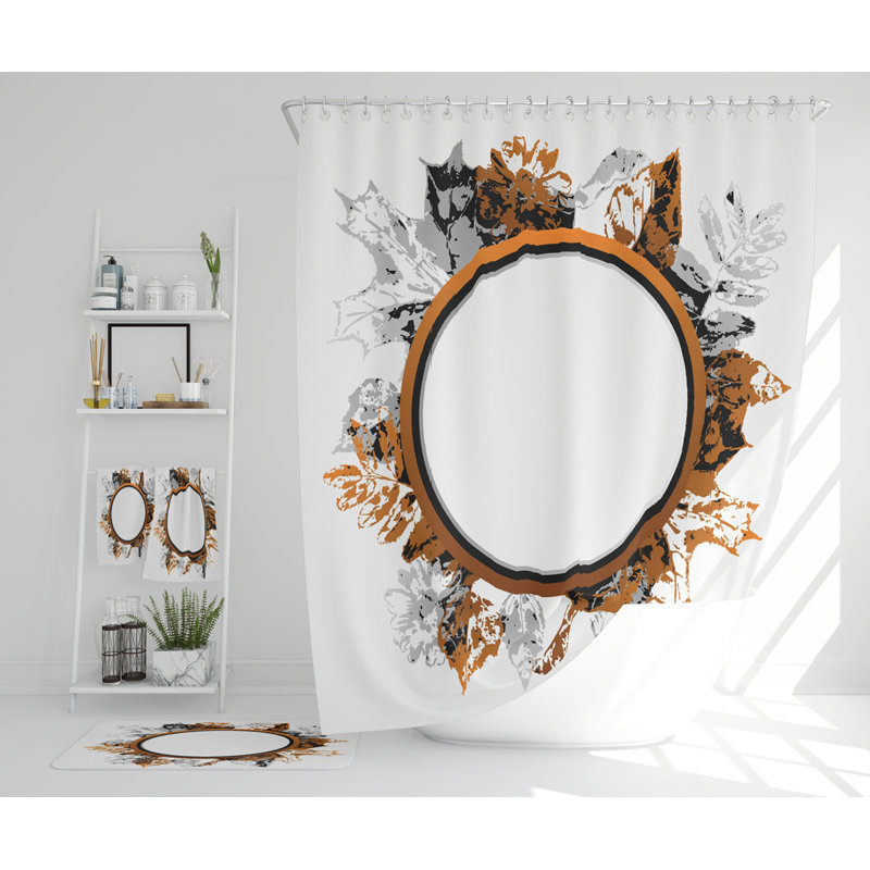 Natilie Polyester Shower Curtain Set