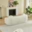 Canapé inclinable convertible courbé de 86 pouces, canapé-lit pliant sans cadre 2 en 1 avec base coulissante et siège profond, canapé inclinable en chenille à deux places, aucun assemblage requis beige-751128188