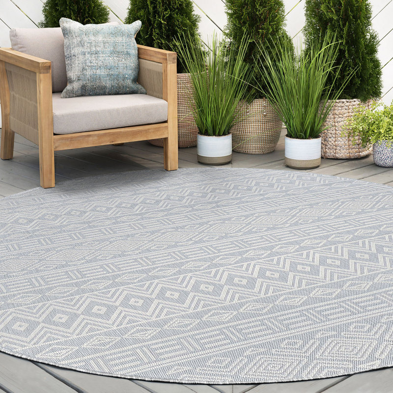 Urbank Indoor / Outdoor Rug, Round 5'3"