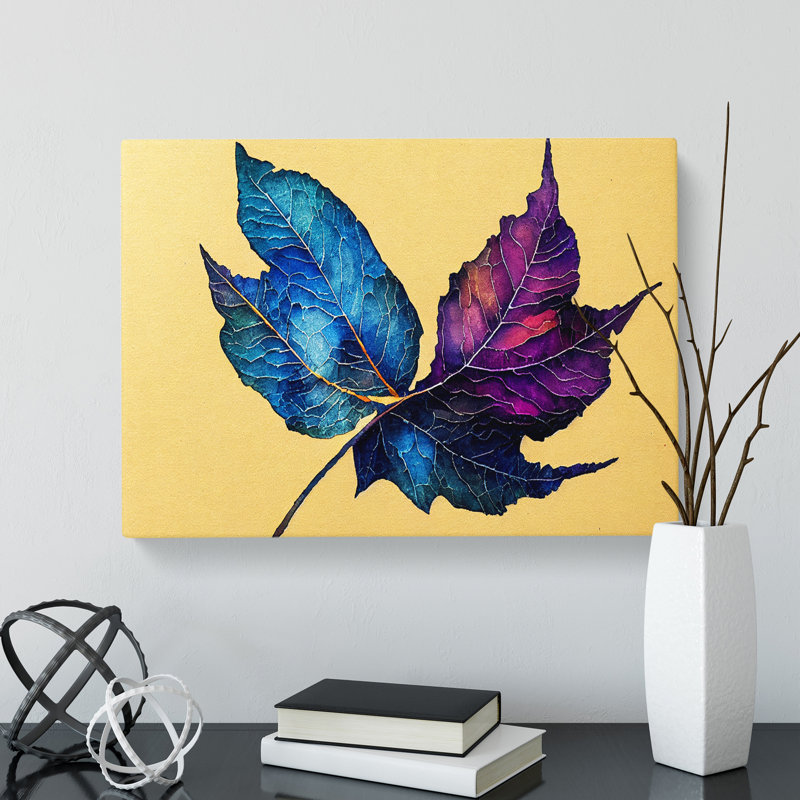 Stunning Plant Leaf - Wrapped Canvas Print, 35cm H x 50cm W x 3cm D