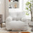 Aeri Compression Medium Adult Soft Fabric Bean Bag Chair With Foam Filled-1336072147