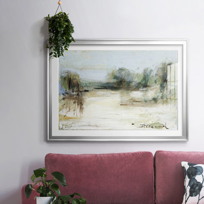 Wintery Horizon III, impression encadrée avec biseau mat et verre