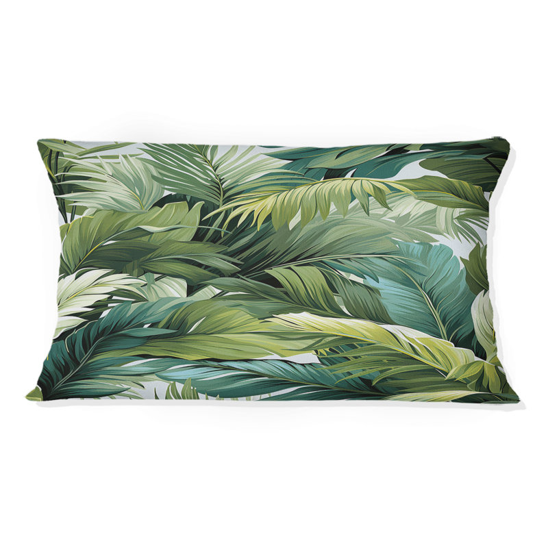 Palm Mirage Tropical Motif - Coussin décoratif