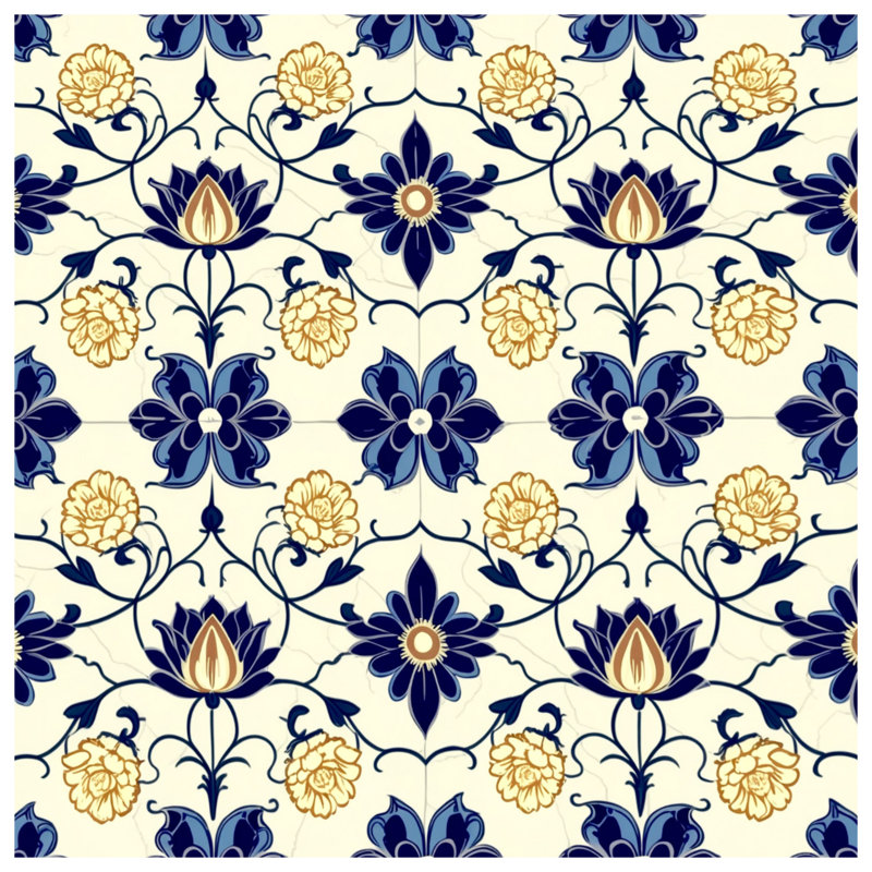 Édredon à motif floral, Très grand lit