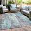 Tapis bleu sarcelle lavable à la machine intérieur / extérieur Xhevrie-187741907