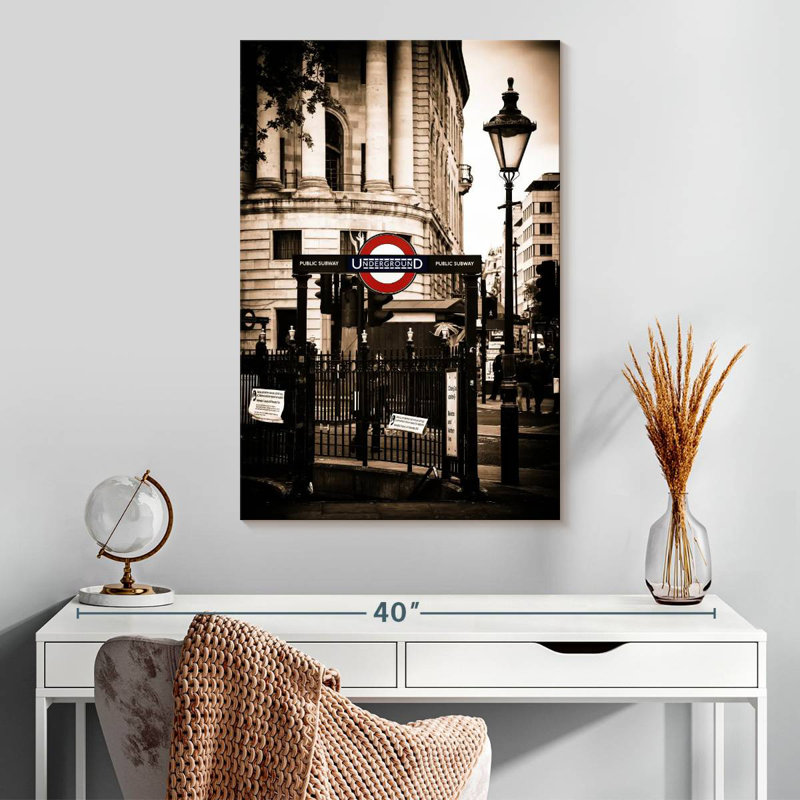 Enseigne de métro Sireci London, H 30 po x l 20 po
