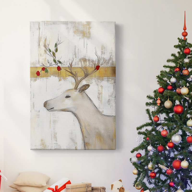 Art des Fêtes de Noël - Toile tendue avec châssis DCCLIX, H 18 po x l 12 po