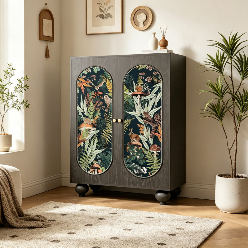 Armoire de rangement en bois massif