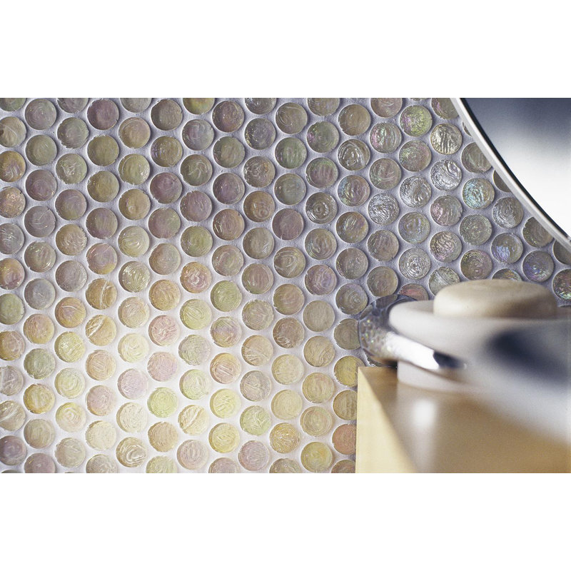 Flax 6/8" Barrels Glass Mosaic