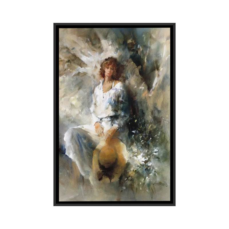 « freedom », impression sur toile, H 26 po x l 18 po x P 1,5 po, Toile avec cadre noir, Blanc