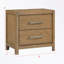 2-Drawer Nightstand with Power Outlets USB Ports