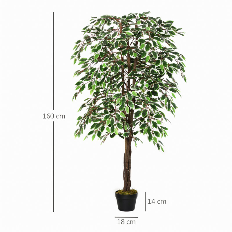 160cm Faux Ficus Tree in Pot