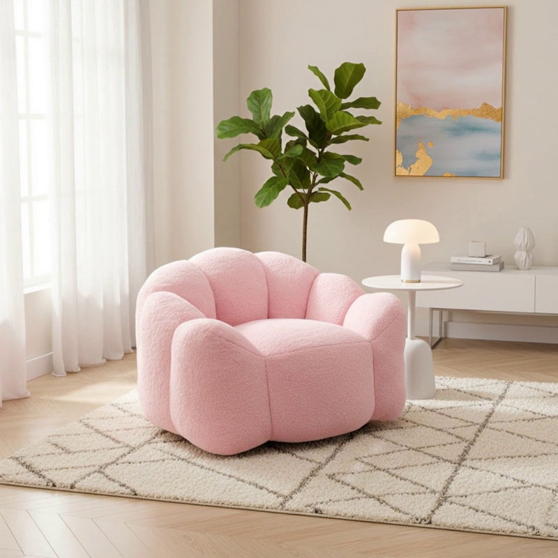 Fauteuil à billes Lotus de compression pour adultes avec anneau à tirer pour un déplacement facile, aucune installation requise