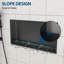 Niche de douche en acier inoxydable 25 po x 13 po, noir bronze-78571819-78571823