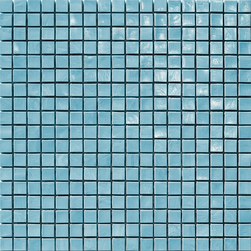 5/8" x 5/8" Glass Mosaic, Light Turquoise