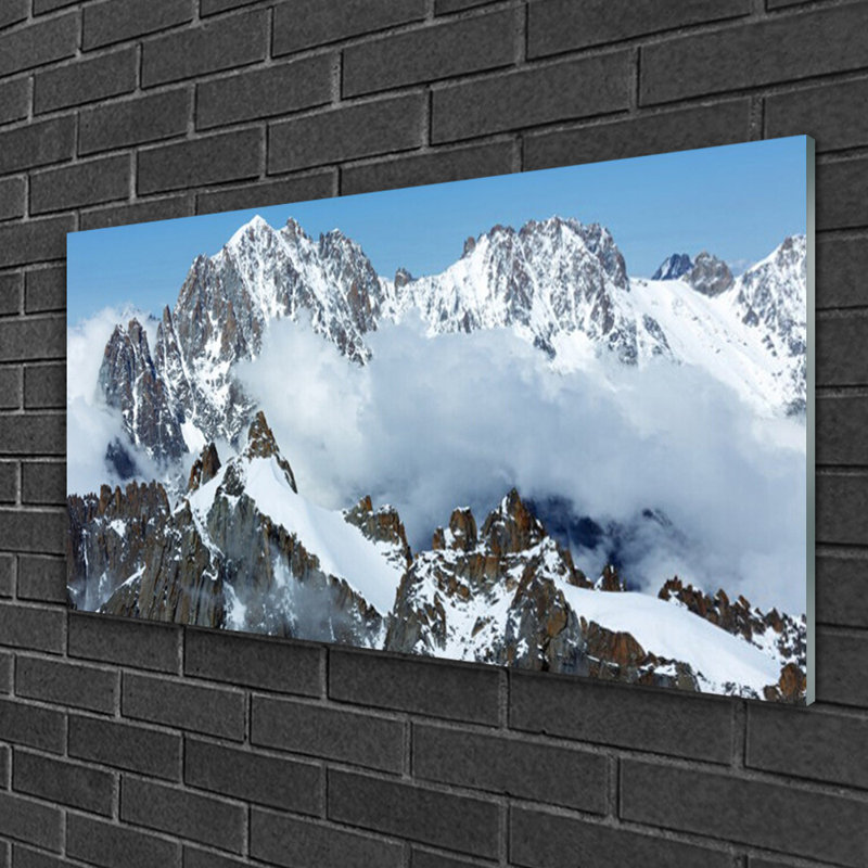 Landscape Mountains - Unframed Photograph on Glass