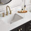 Grevera X P 22 po P x 36 po Coiffeuse en H avec comptoir en quartz blanc avec lavabo-956370457-970286456