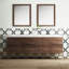 Meuble-lavabo mural 72 po avec 2 lavabos intégrés en résine et 4 tiroirs à fermeture en douceur, assemblage complet-88594135