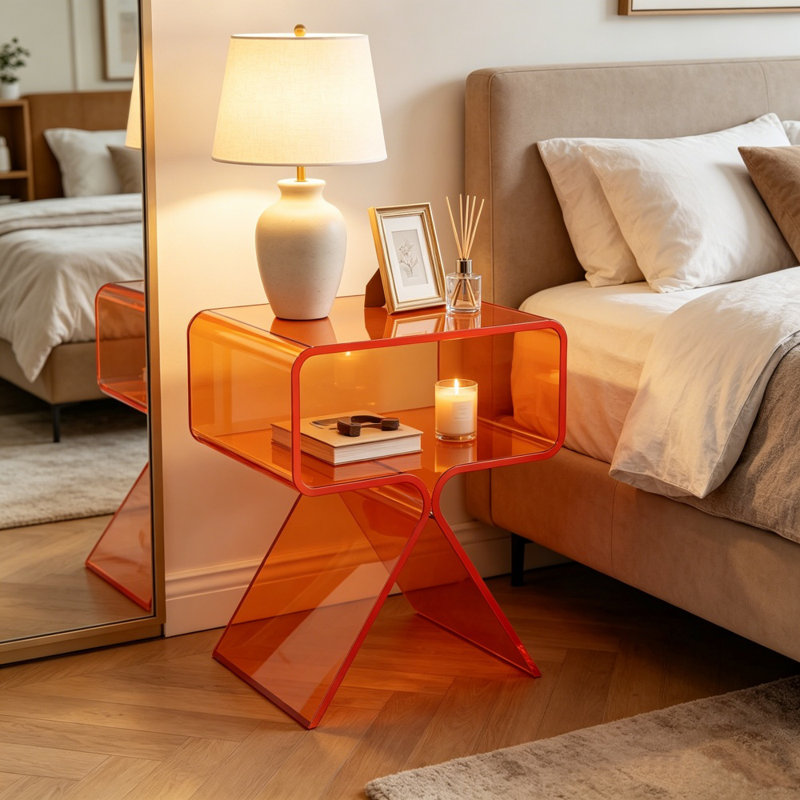 Table de chevet Modern, Orange