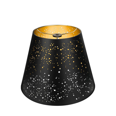 Small Lamp Shade, Barrel Metal Etching Process Lampshade For Table Lamp And Floor Light, 6X10x7.5 Inch, Spider