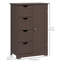 Meuble de rangement de salle de bain Kleankin avec 4 tiroirs et tablette ajustable-93548918