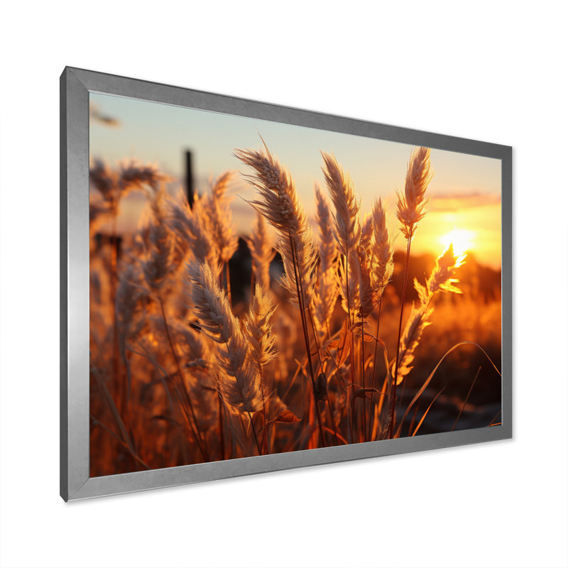 Birds Of Paradise Field VIII, reproduction d'art sur toile, H 12 po x l 20 po x P 1 po, Cadre photo argenté