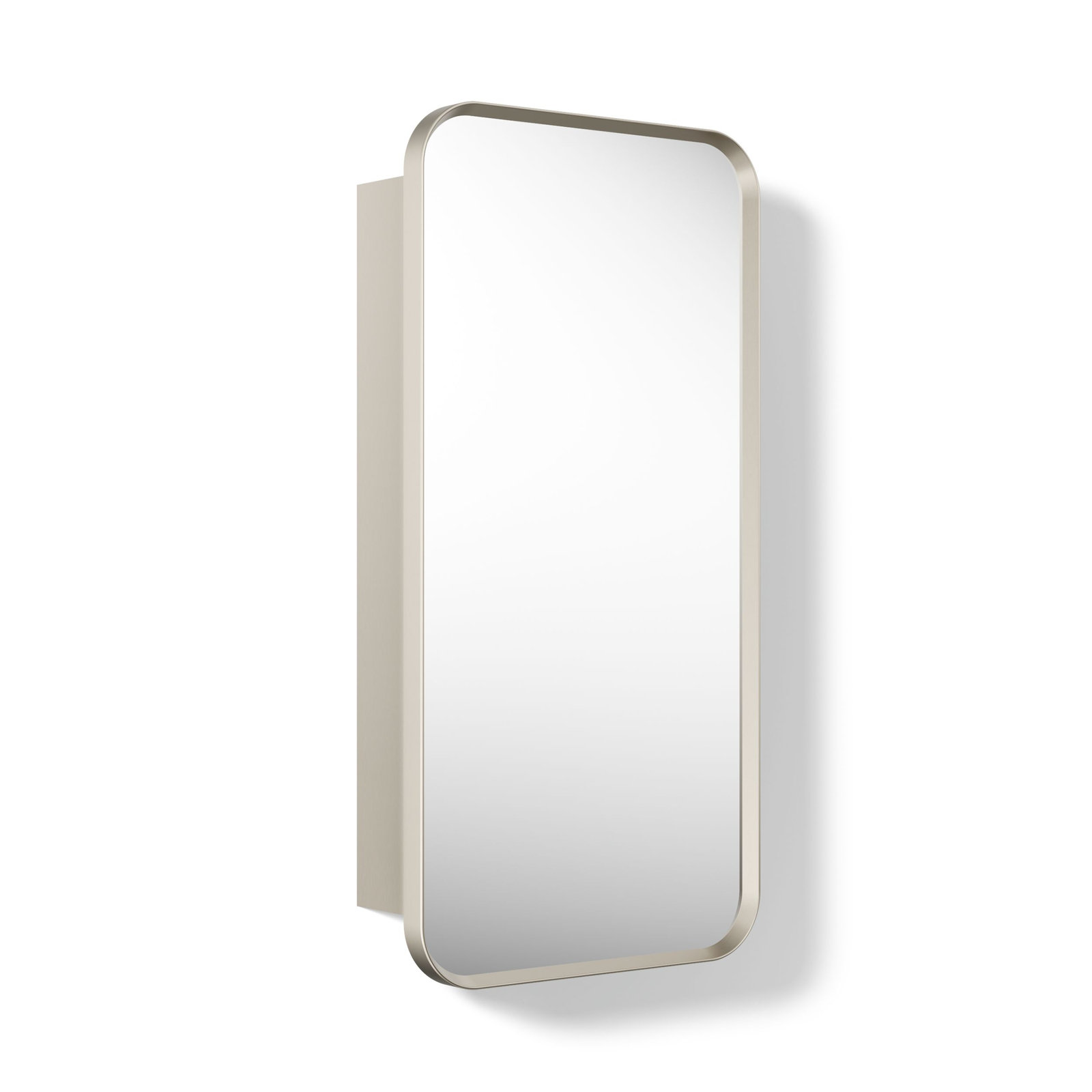 Verdera Rectangular Medicine Cabinet, 30" H x 12" W x 4.18" D, Brushed Nickel