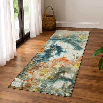 Premium Machine Washable Mayfield AMF2202 abstract Rug