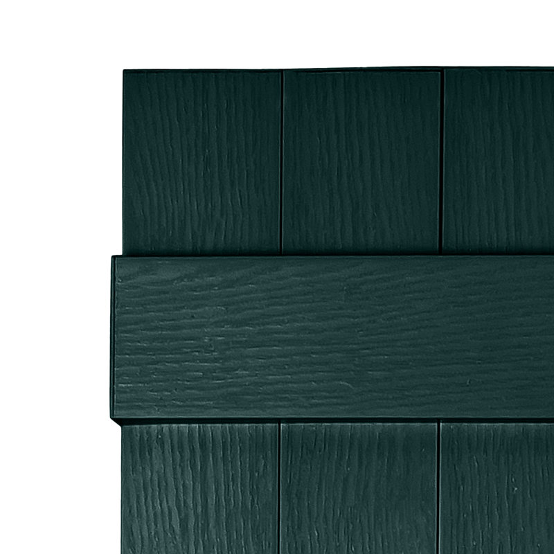 Persiennes personnalisées fermées à 3 planches, Vert ébène, 31"