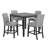Rielle 4 - Person Four Leg Dining Set-2039055059-2038842126
