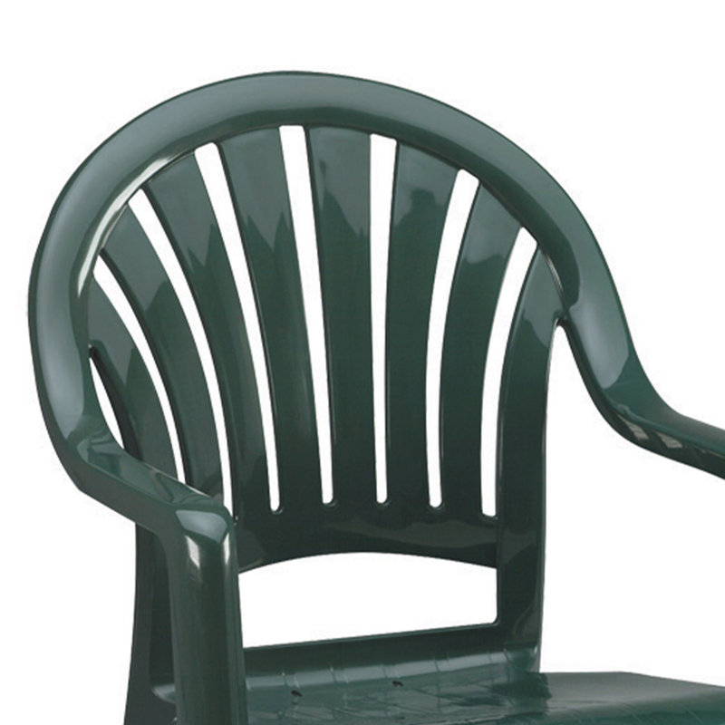 Pacific Stacking Patio Dining Armchair, Amazon Green