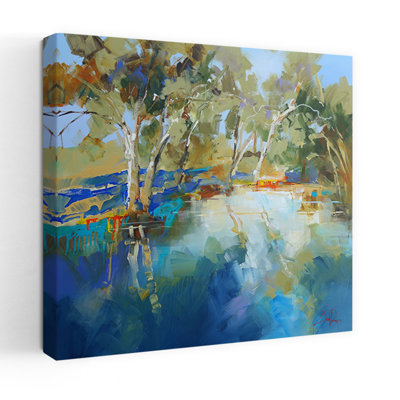 Cobram Creek, art abstrait contemporain de paysage côtier