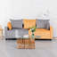 Canapé modulaire en velours 2 places avec coussins Huntoon-112458479