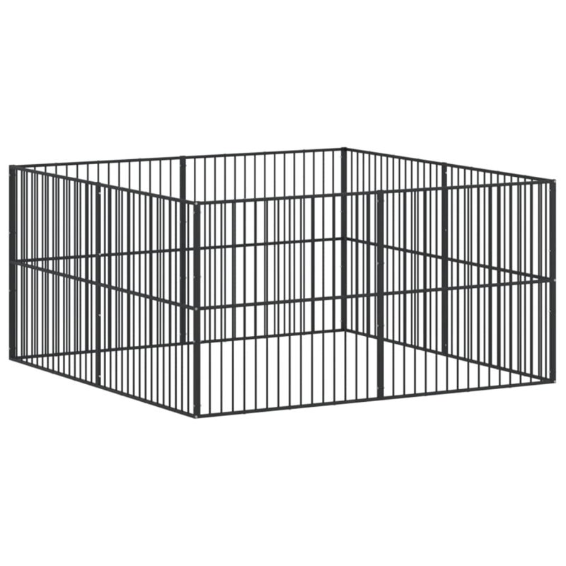 Turnersville 100cm H Galvanised Steel Exercise Pen, 100cm H x 200cm W x 200cm D