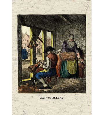 'Broom Maker' by J. A. C. Lohr Painting Print