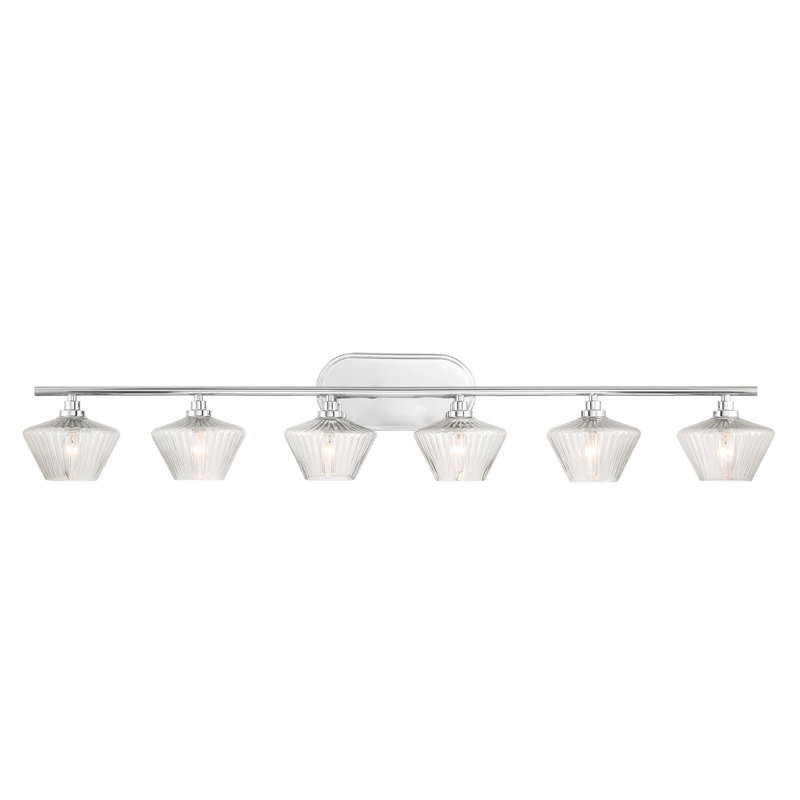 Racust 6 - Light Bathroom Steel Dimmable Vanity Light, Chrome