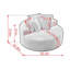 Chaise longue 62,6 po en velours côtelé brun foncé, aucun assemblage requis, siège profond et confort semblable à un nuage-340874760