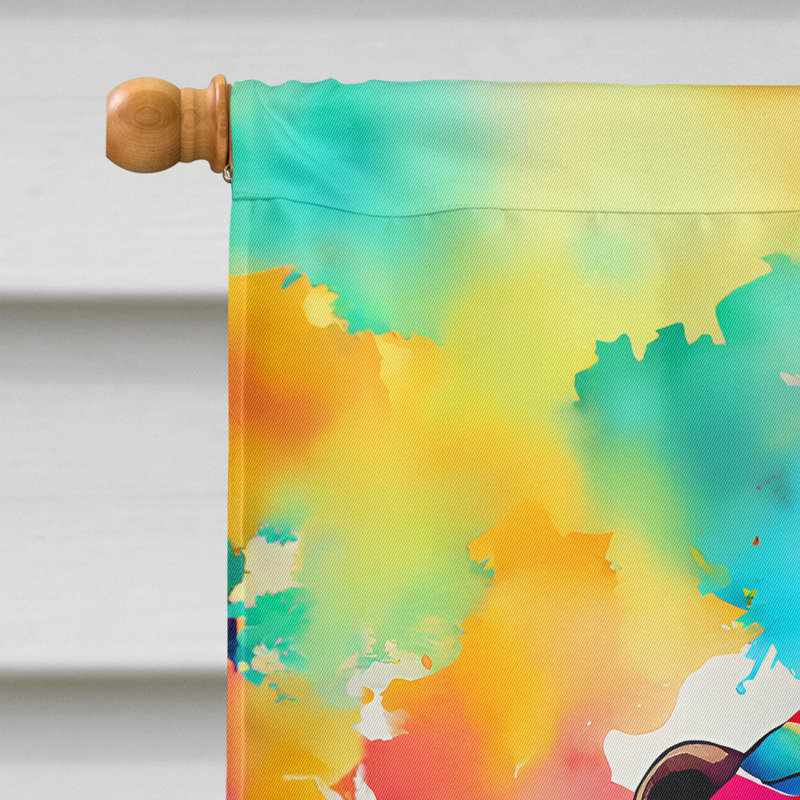 Drapeau de maison de loutre hippie