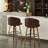 Swivel Bar Stool With Curved Wood Legs, Upholstered Tufted Back, And Nailhead Trim-2026154803-2026118028
