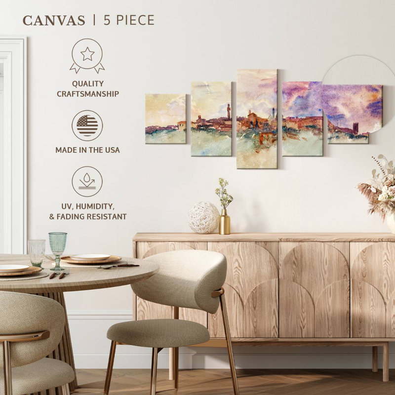 Siena 1910, 36" H x 80" W