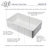 34.8'' L Single Bowl Fireclay Kitchen Sink-17549324