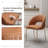 Morden Pu Leather Dining Chairs With Metal Legs (set Of 2)-1875376756