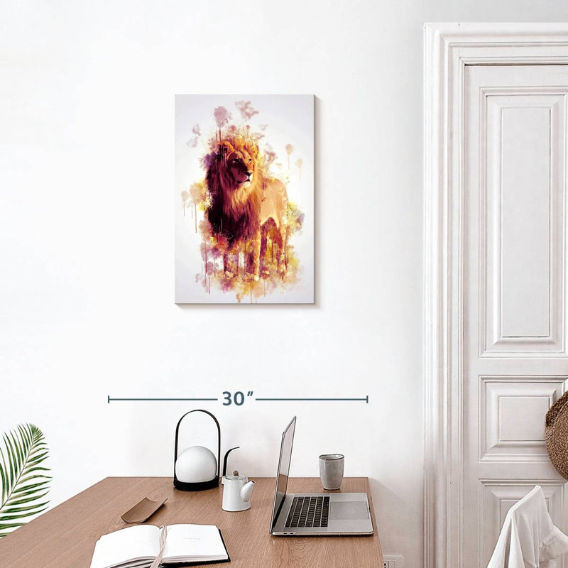 Brampt Lion Stance, 24" H x 16" W