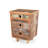 End Table, Nightstand, Side Table With 3 Drawers