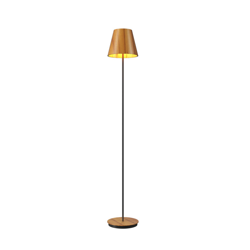 Conical Floor Lamp, Teak
