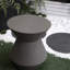 Table d'appoint de jardin Modern Design - L 18,1 po x l 18,1 po, faux accent H 20,3 po pour les espaces extérieurs