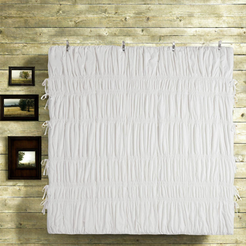 Ensembles de literie romantique simple / simple TG, édredon en microfibre prélavée avec motif froncé