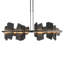 Ardesia 1 - Light Kitchen Island Linear LED Pendant with Slate Accents-1355884449